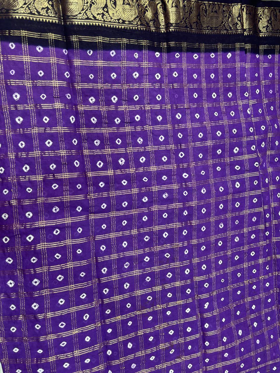 Purple Handloom saree