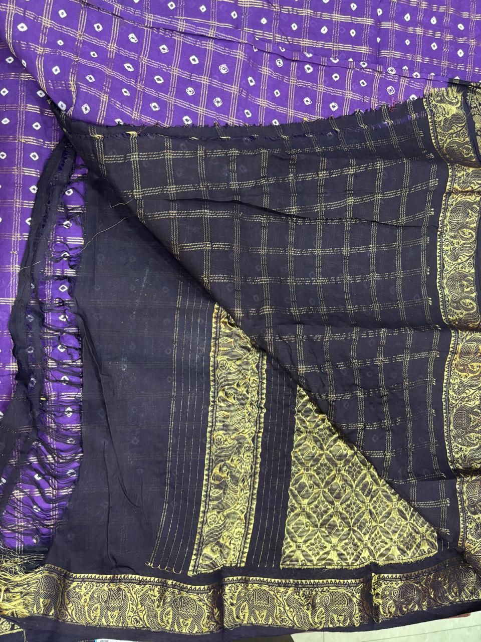 Purple Handloom saree