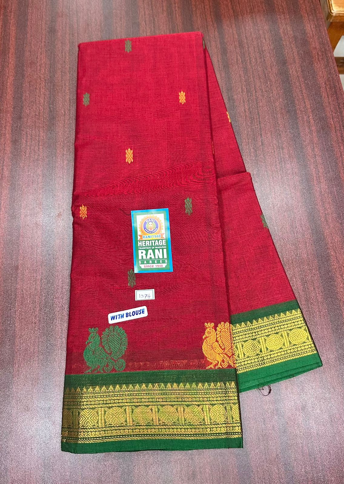 Kanchi Cotton - Rich Cotton - Red